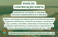 AVISO DE CONTRATAÇÃO DIRETA